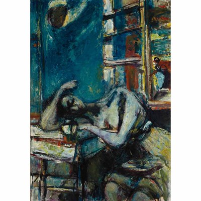 Lot 69 - Sigmund Menkes Polish, 1896-1986 Sleeping...