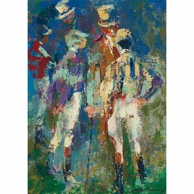 Lot 205 - LeRoy Neiman American, 1921-2012 The Paddock...