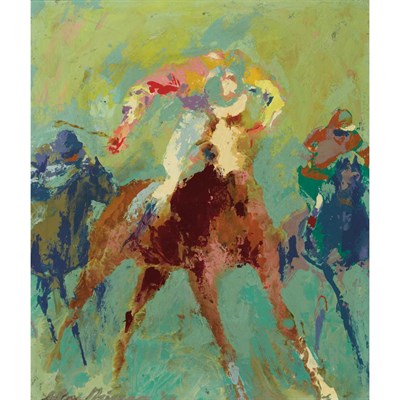Lot 208 - LeRoy Neiman American, 1921-2012 Down the...