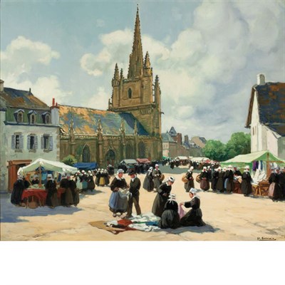 Lot 35 - Henri Alphonse Barnoin French, 1882-1940 A...