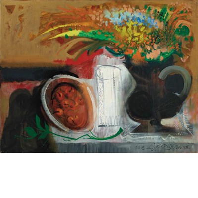 Lot 143 - Byron Browne American, 1907-1961 Still Life,...