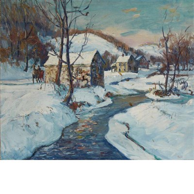 Lot 335 - Walter Emerson Baum American, 1884-1956 Sleigh...