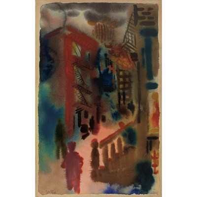 Lot 61 - George Grosz German , 1893-1959 Untitled, City...