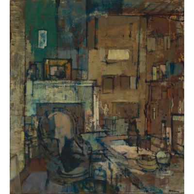 Lot 150 - John Heliker American, 1909-2000 Interior,...