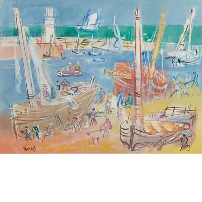 Lot 54 - Jean Dufy French, 1888-1964 Carenages des...
