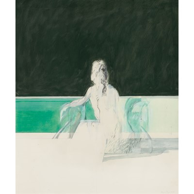 Lot 216 - Bryan Organ British, b. 1935 Girl by Pool,...