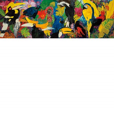 Lot 236 - Hunt Slonem American, b. 1951 Bird Triptych...
