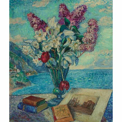 Lot 360 - David Burliuk Russian/American, 1882-1967...