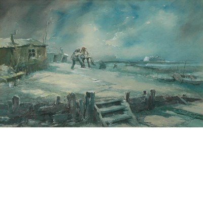 Lot 84 - Everett Shinn American, 1876-1953 The Rescue,...