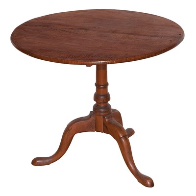 Lot 165 - Queen Anne Figured Maple Tilt-Top Table The...
