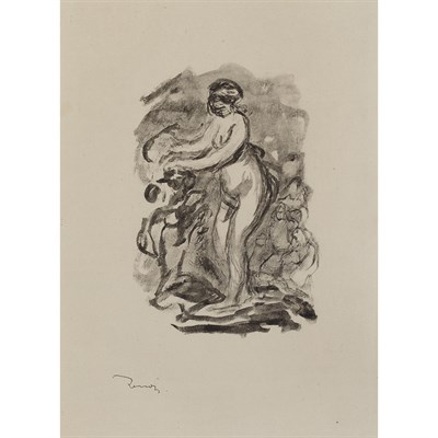 Lot 161 - Pierre-Auguste Renoir FEMME AU CEP DE VIGNE (D....