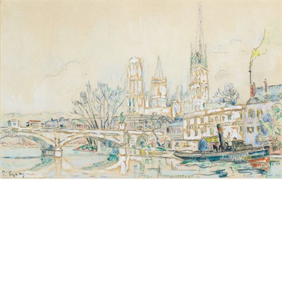 Lot 25 - Paul Signac French, 1863-1935 Rouen, April...