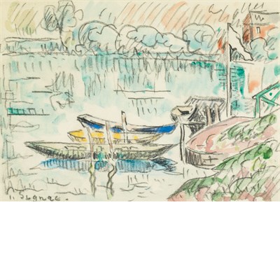 Lot 28 - Paul Signac French, 1863-1935 Paimpol, circa...