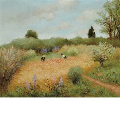 Lot 38 - Marcel Dyf French, 1899-1985 Cueillette des...