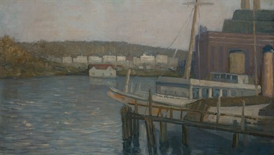 Lot 86 - Aaron Harry Gorson American, 1872-1933 Wharf...