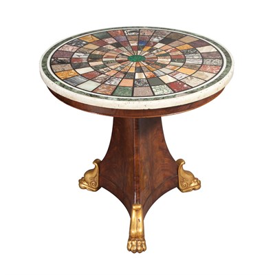 Lot 112 - Empire Mahogany and Parcel Gilt Specimen...