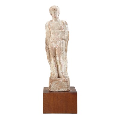 Lot 179 - Greek Terra Cotta Standing Male Figure 4th...