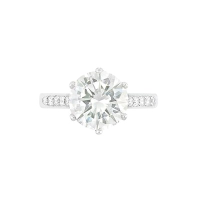 Lot 419 - Platinum and Diamond Ring, by Asprey