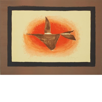 Lot 18 - Georges Braque (1882-1963) AU COUCHANT (OISEAU...